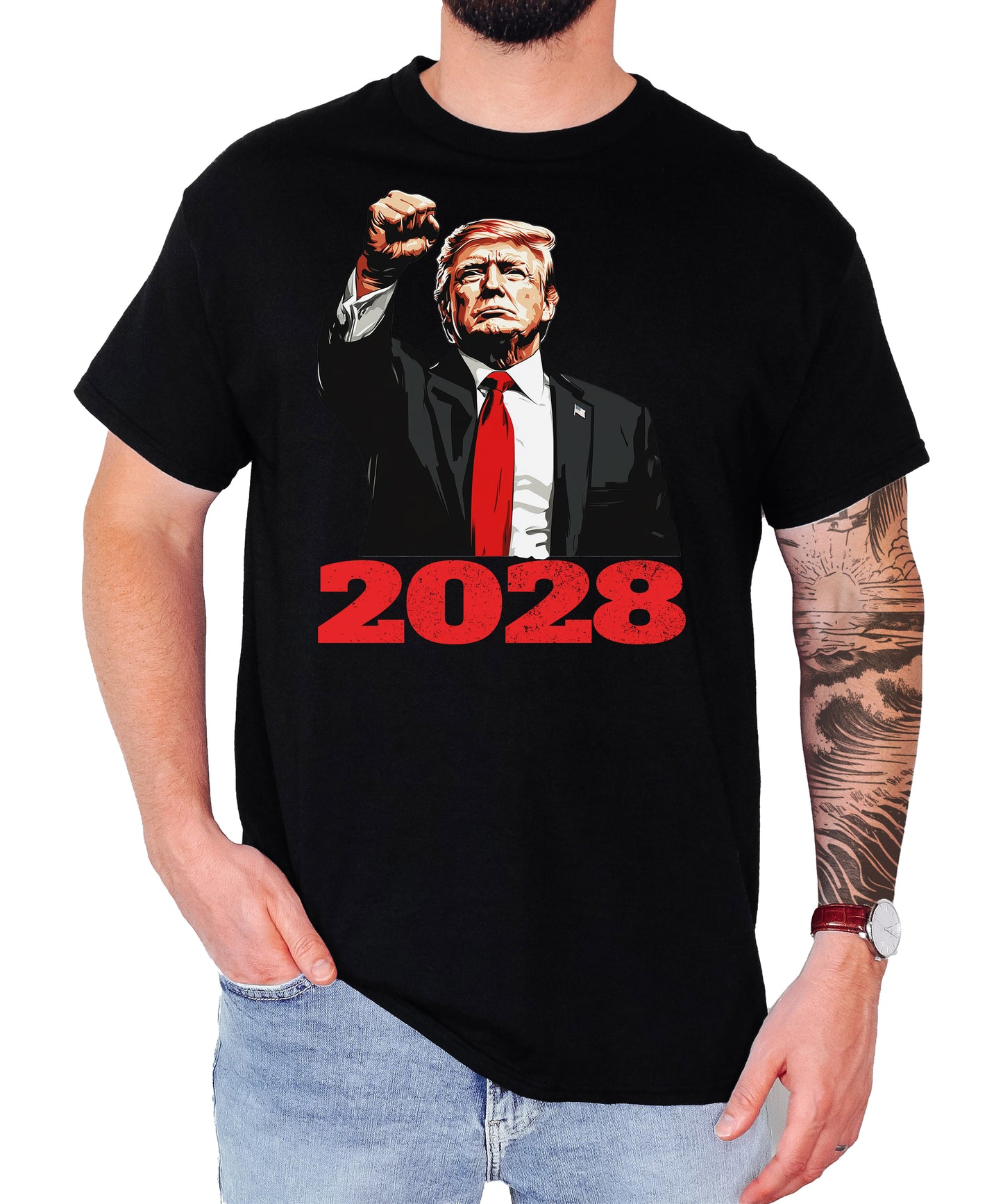 President Donald Trump 2028 T-Shirt, 2028 Trump Unisex Classic Tee