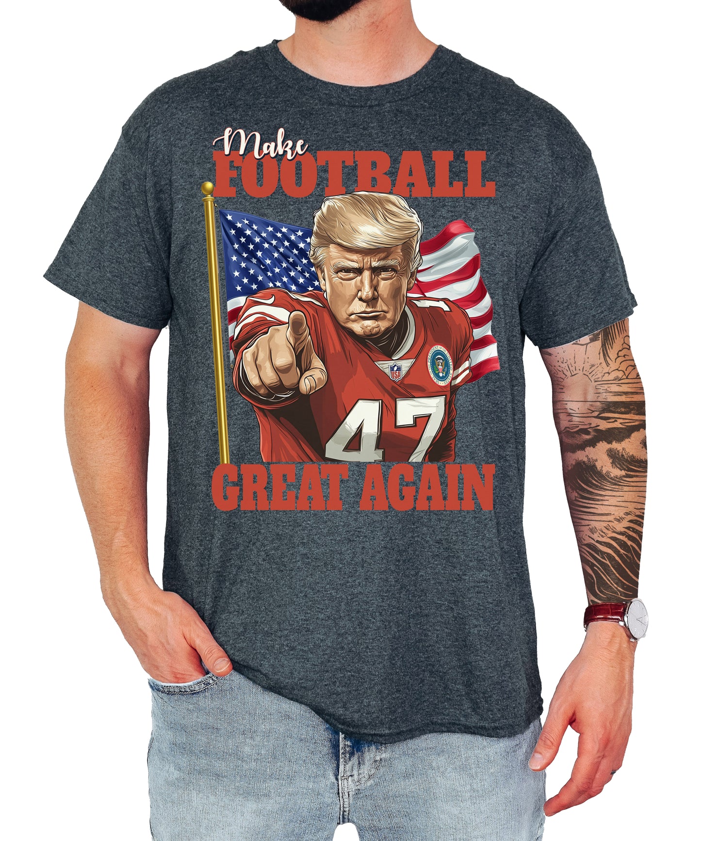 Trump Make Football Great Again Unisex Classic Shirt