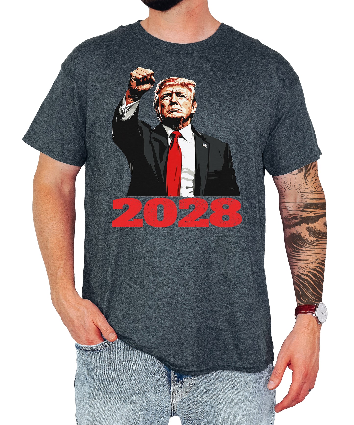 President Donald Trump 2028 T-Shirt, 2028 Trump Unisex Classic Tee