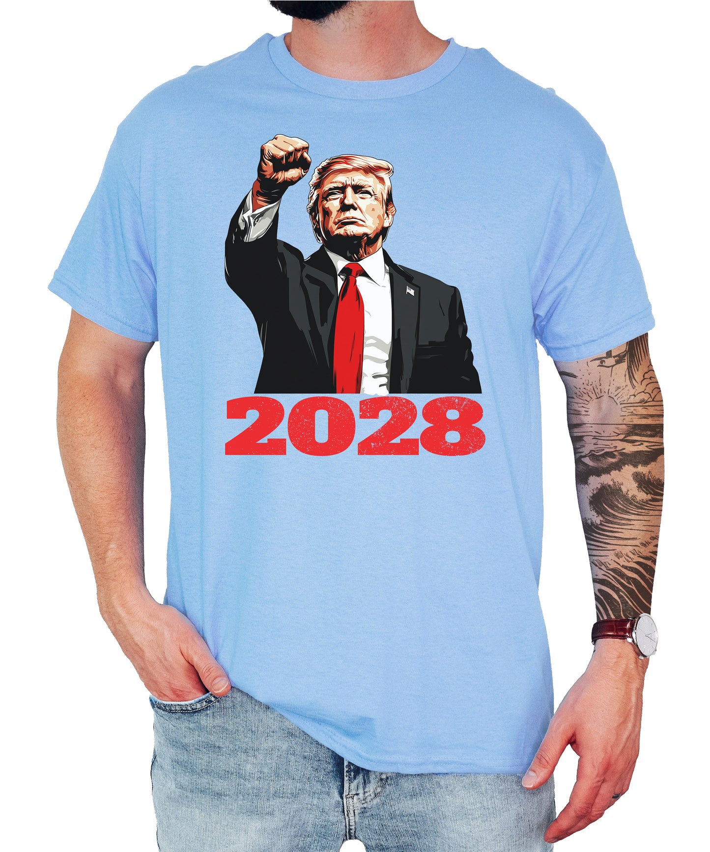 President Donald Trump 2028 T-Shirt, 2028 Trump Unisex Classic Tee