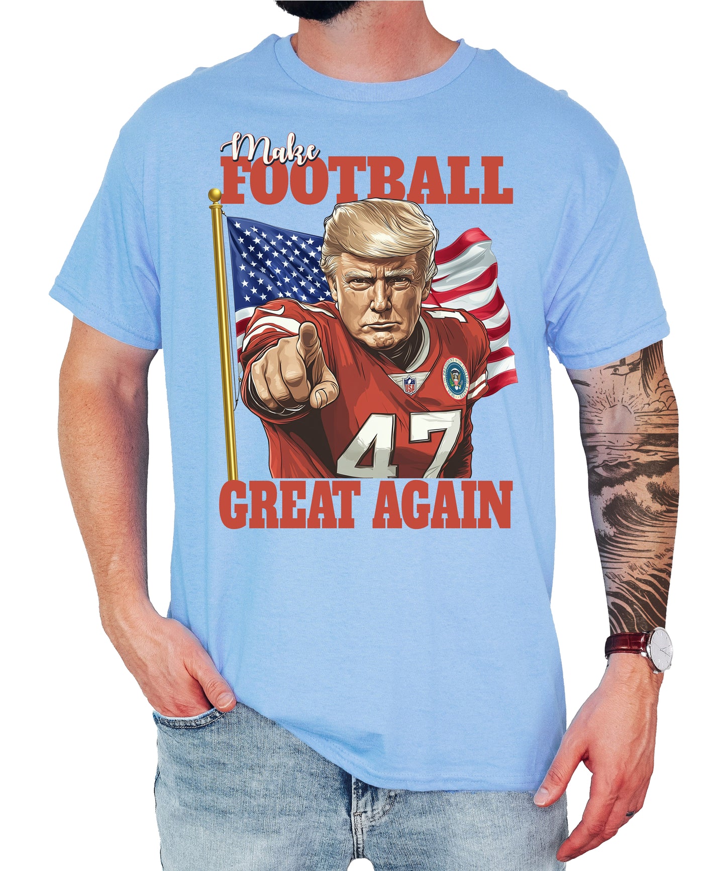 Trump Make Football Great Again Unisex Classic Shirt