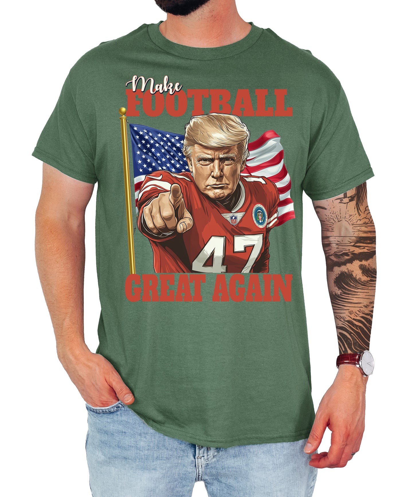 Trump Make Football Great Again Unisex Classic Shirt