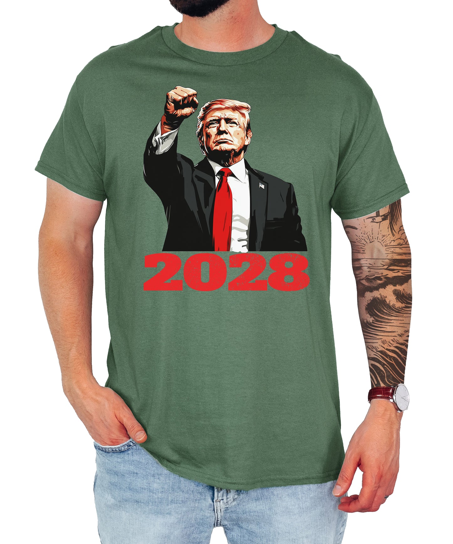 President Donald Trump 2028 T-Shirt, 2028 Trump Unisex Classic Tee