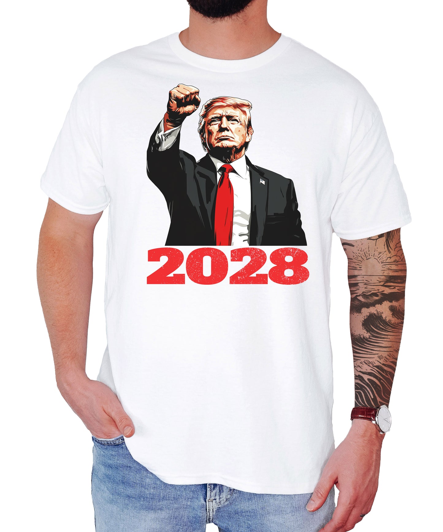 President Donald Trump 2028 T-Shirt, 2028 Trump Unisex Classic Tee